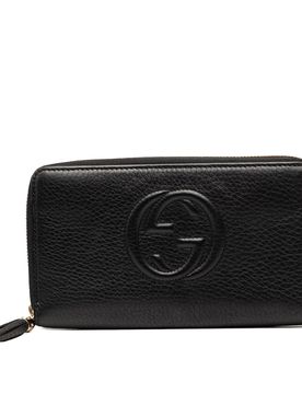 Calfskin Soho Zip Around Continental Wallet