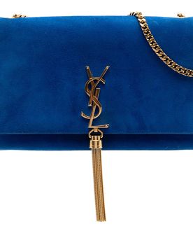 Medium Suede Monogram Kate Tassel Crossbody