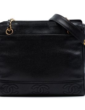 Triple CC Caviar Tote