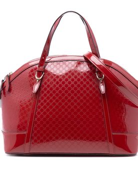 Large Microssima Patent Nice Dome Satchel