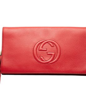 Leather Soho Disco Clutch