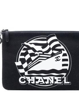 Medium Canvas La Pausa Zip O Case Clutch