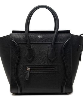 Micro Drummed Calfskin Luggage Tote