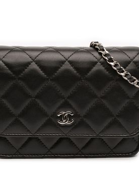 Mini CC Lambskin Wallet on Chain