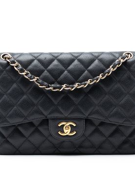 Jumbo Classic Caviar Double Flap