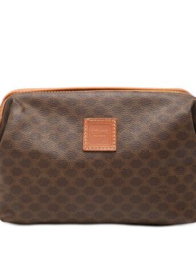 Macadam Coated Canvas Clutch