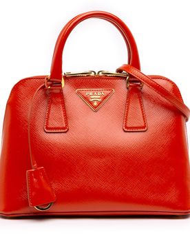 Small Saffiano Vernice Promenade Satchel