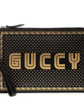 Leather Guccy Sega Clutch