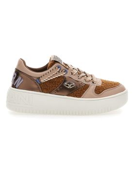 Sneakers Marroni Con Flatform Soprani Brescia 36