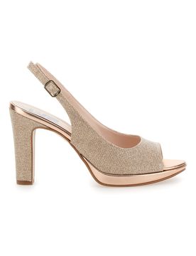 Décolleté Slingback Cipria Effetto Raso 4477 37