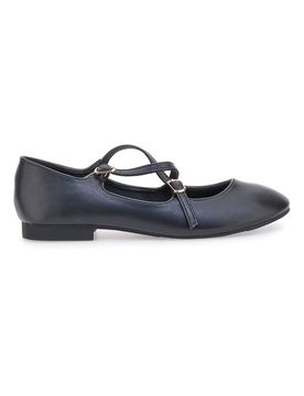 Ballerine nere con cinturini IDEA02 37