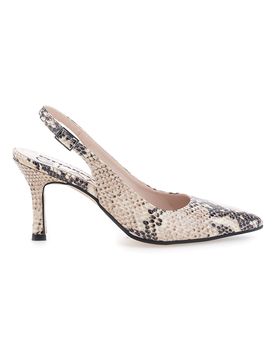 Décolleté slingback pitonata Made in Italy 5173 37