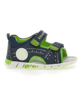 Sandali sportivi blu e verdi con velcro S83U507 25