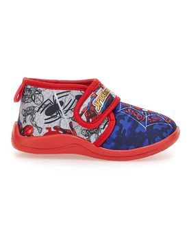 Pantofole rosse e blu con stampa e chiusura a strappo R1310311T01 25