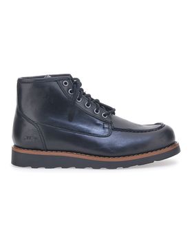 Scarponcini Neri In Vera Pelle 11861 42