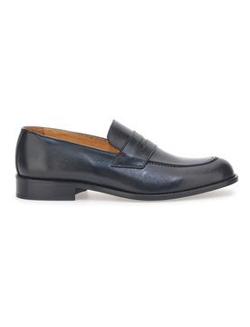 Mocassino in Vera Pelle 602 Nero 42