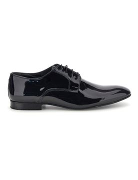 Scarpe da ballo blu lucide con suola in cuoio stringate 1720V 45