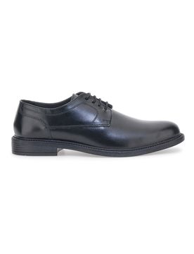 Stringate Eleganti in Vera Pelle 19031 Nere 45
