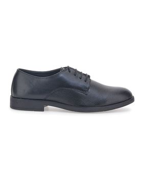 Scarpe Stringate Nere In Vera Pelle 202 44