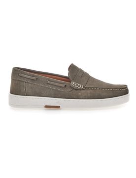 Scarpe Stringate Taupe In Vera Pelle Scamosciata 420 42