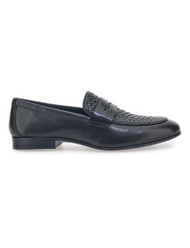 Mocassino Vera Pelle Neri 1508 40