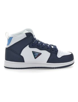 Sneakers Mid-Cut Bianche e Blu 37 41