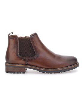 Scarpa Stringata Alta In Vera Pelle Marrone 2412 41