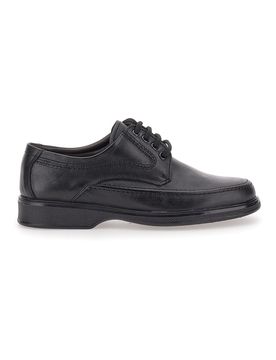 Scarpe Stringate Nere In Vera Pelle 2182 41