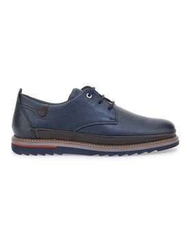 Scarpe Stringate Blu In Vera Pelle 450002 43
