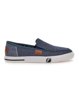 Sneakers Slip-On Blu in Tela 41037 41