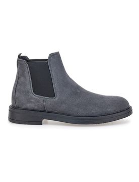 Stivaletti grigi in vera pelle con inserti elastici 1980 40