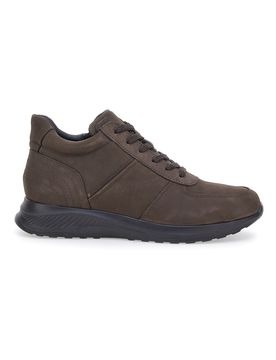 Sneakers marroni in pelle con zip laterale 24097621 da Uomo 44