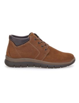 Scarpe stringate marroni mid-cut in pelle con collarino imbottito 85256030252017 45