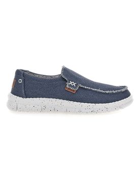 Mocassini blu in tessuto con suola leggera MXM419907 39