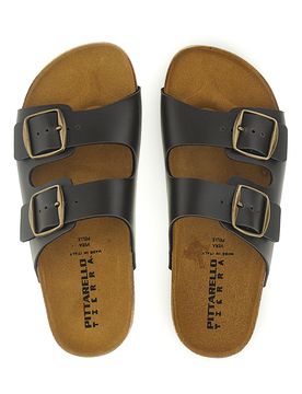 Ciabatte testa di moro doppia fascia 335A20630SR 40