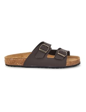 Ciabatta marrone in vera pelle 101 41