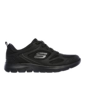 Sneakers nere in pelle e mesh con Memory Foam Summits Suited 42