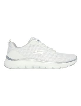 Sneakers bianche con dettagli argento Flex Appeal 5.0 37