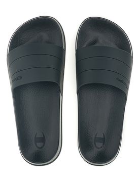 Ciabatte da piscina nero con fascia logata All American Box Slide 44