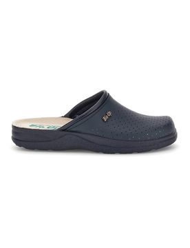 Ciabatta Blu in vera pelle 621 42