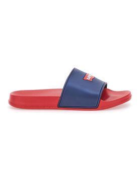 Ciabatte in Gomma Rosse/Blu VPOL0207S 36
