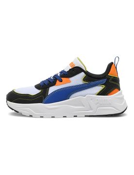 Sneakers Bianche con Dettagli Blu e Arancione TRINITY LITE STARBLITZ JR 38