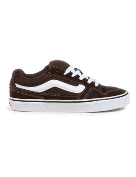 Sneakers marroni in suede con dettagli bianchi Caldron 43