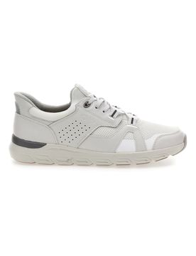Sneaker da uomo bianca con inserti a contrasto 68882372106EF 46