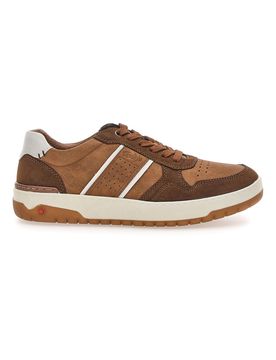 Sneaker da uomo marrone con inserti a contrasto 68882572302 41