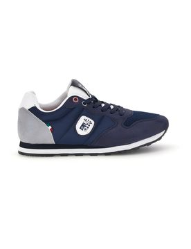 Sneakers blu inserti a contrasto comfort MM1114 44