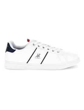 Sneakers bianco stringate con inserti a contrasto U.s. grand polo GPM234001038 43
