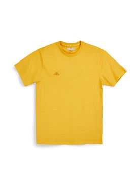 T-shirt in cotone gialla con logo pt-m-t-9067 M