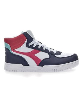 Sneakers Raptor Mid GS Bianche, Blu e Fuxia 38