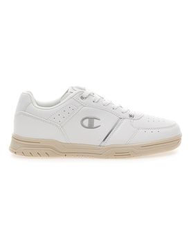 Sneakers Bianche con Suola in Gomma CLAY 400 W 38